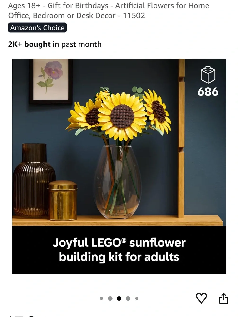 LEGO Botanicals Sunflower Bouquet 11502 Building Set - NIB - Picture 11 of 13